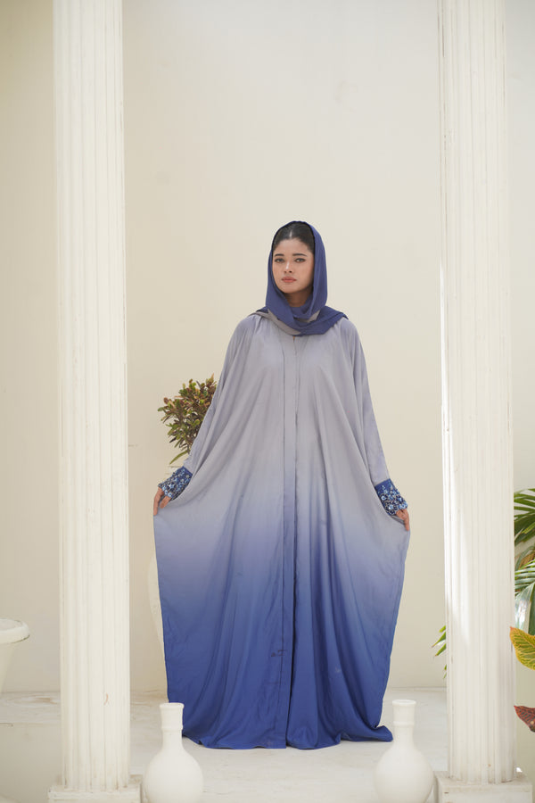 Alya Ombre Silk Abaya