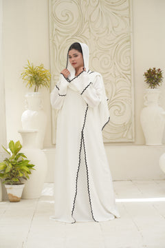 Harmain Scallop Luxe Abaya thumbnail
